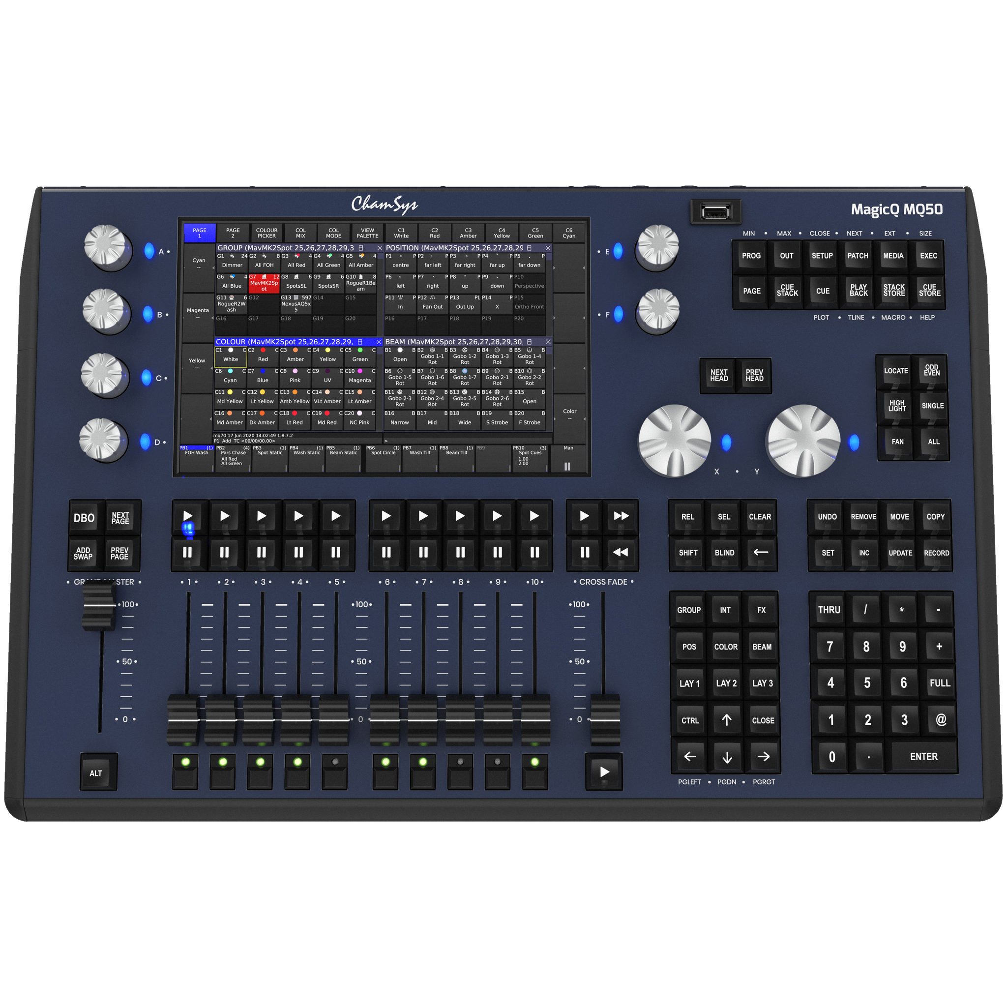 ChamSys MagicQ MQ50 Lighting Controller with BYFP ipCase