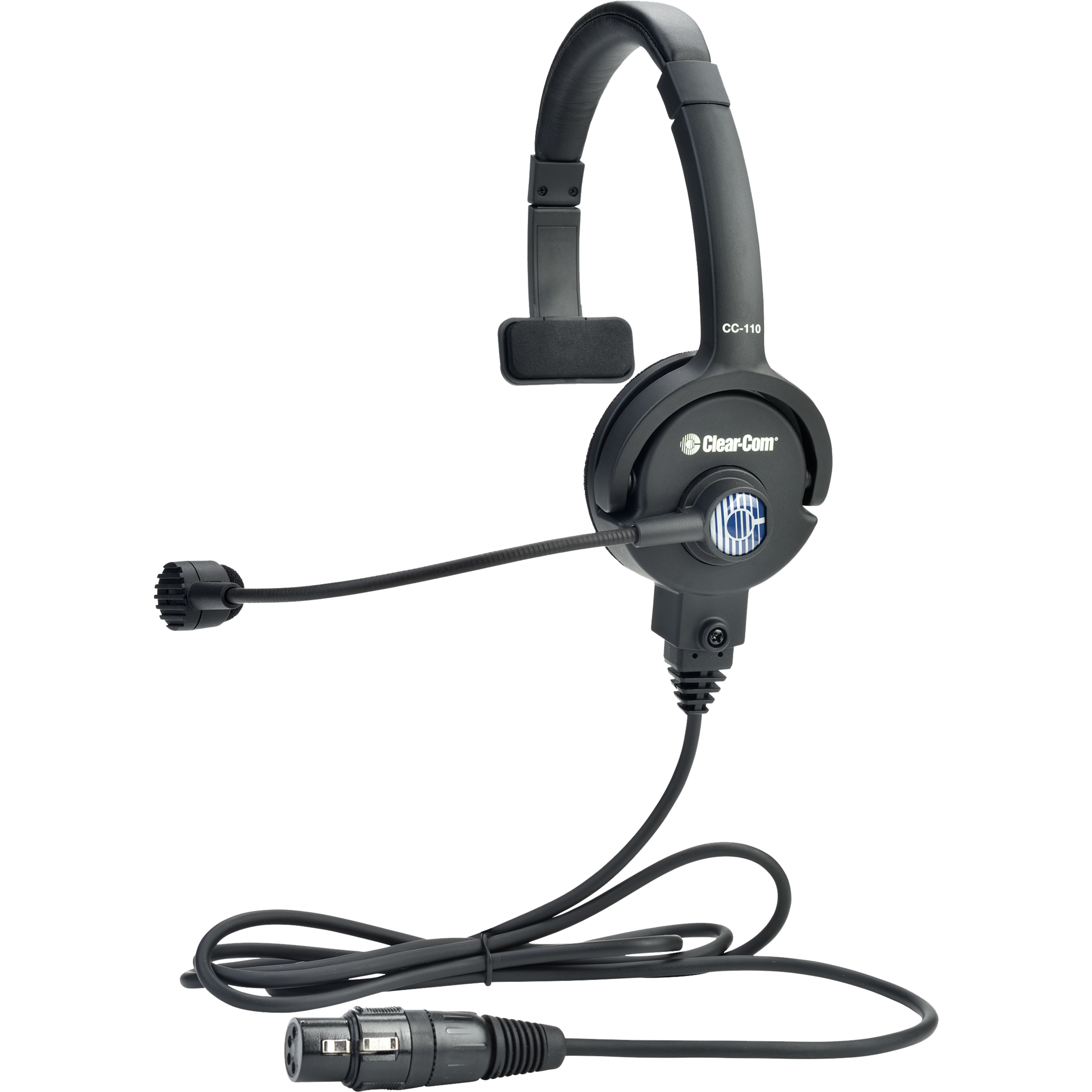 Clear-Com CC-110 Lightweight Single Ear Headset with 4-Pin XLR Connector