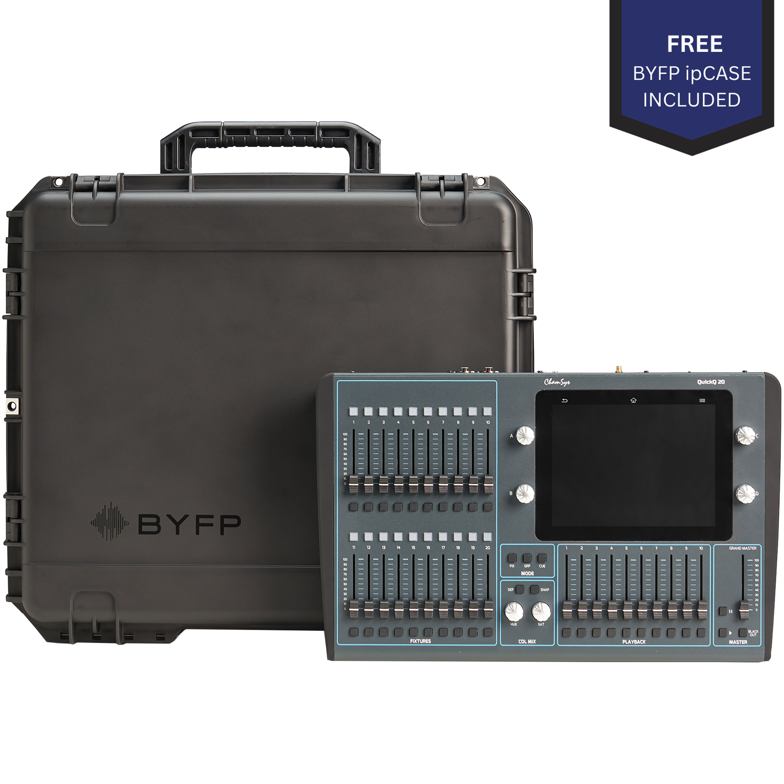 ChamSys QuickQ 20 tourPack with BYFP ipCase