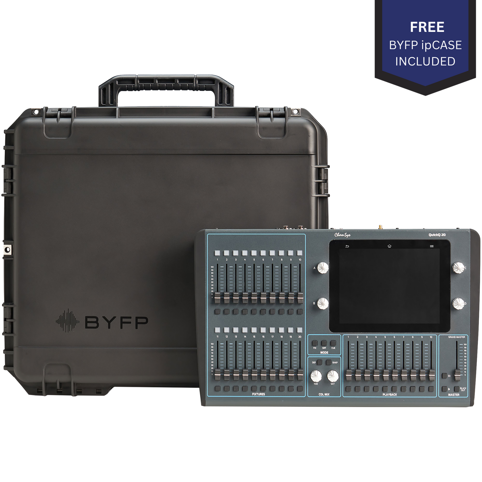 ChamSys QuickQ 20 tourPack with BYFP ipCase