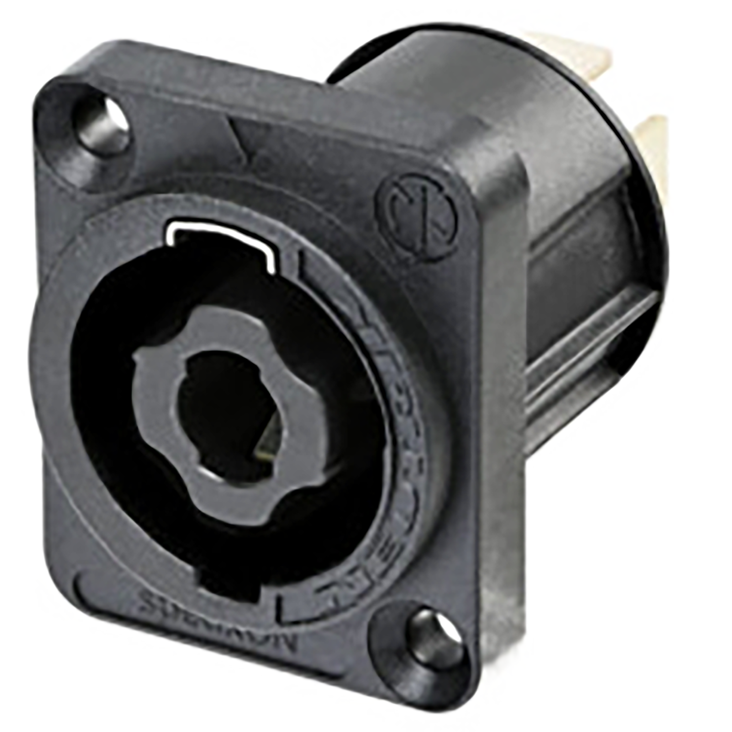 Neutrik 4 Pole Black Chassis Connector