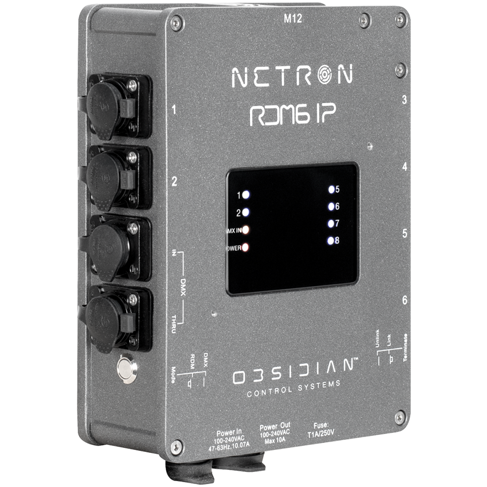 Obsidian Netron RDM6 IP DMX/RDM Splitter