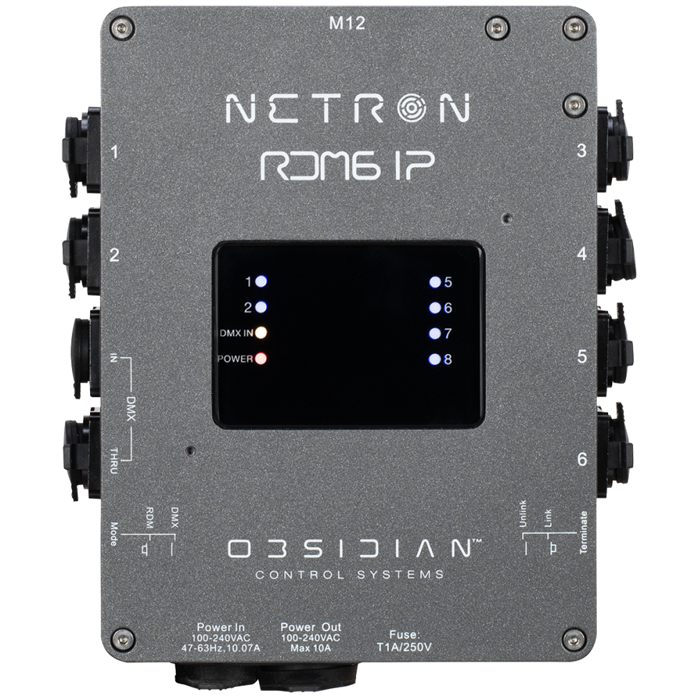 Obsidian Netron RDM6 IP DMX/RDM Splitter