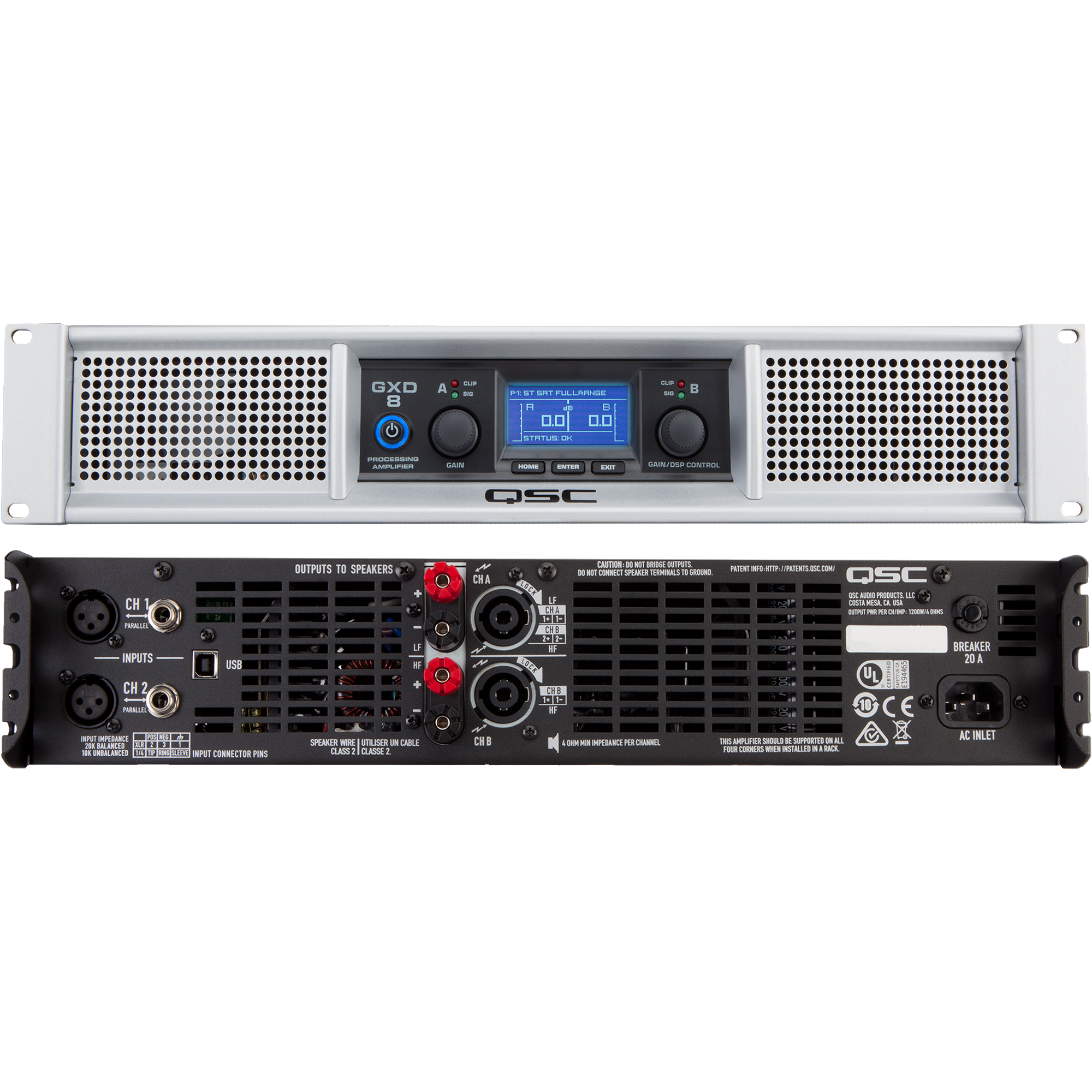 QSC GXD8 Professional Power Amplifier