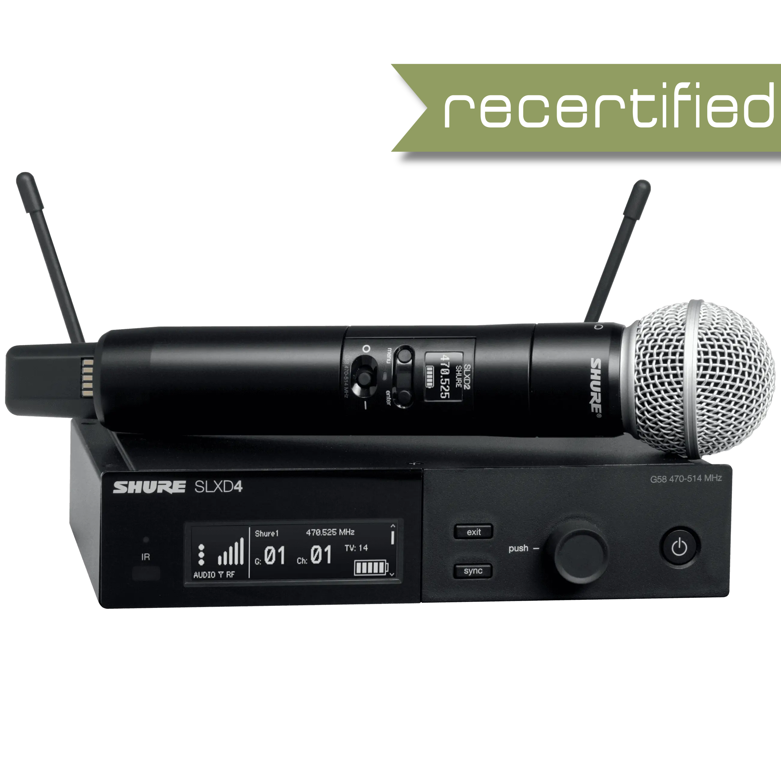 Shure SLX-D Wireless Handheld System with SM58 Microphone