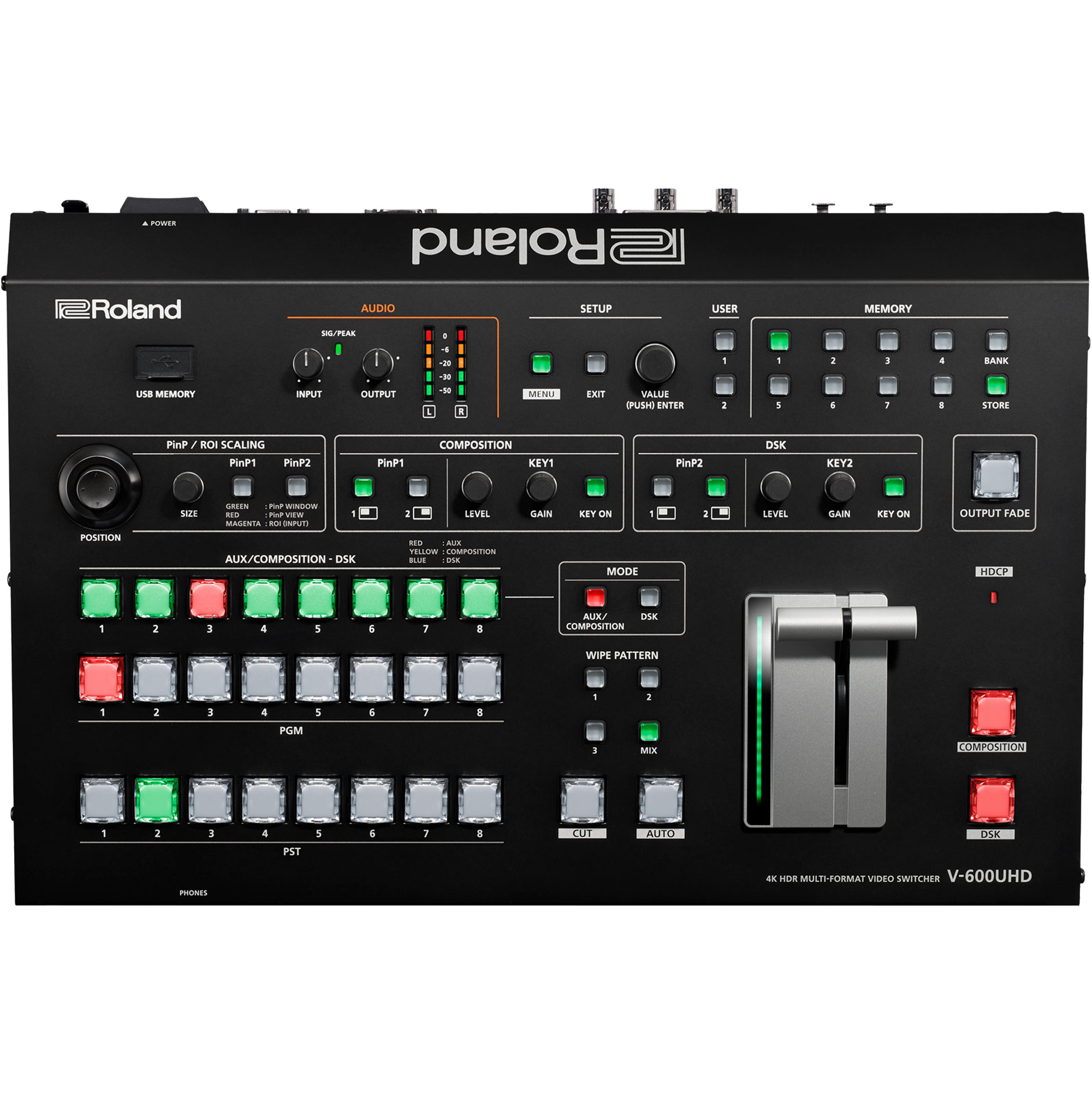 Roland V-600UHD 4K HDR Multi-format Video Switcher