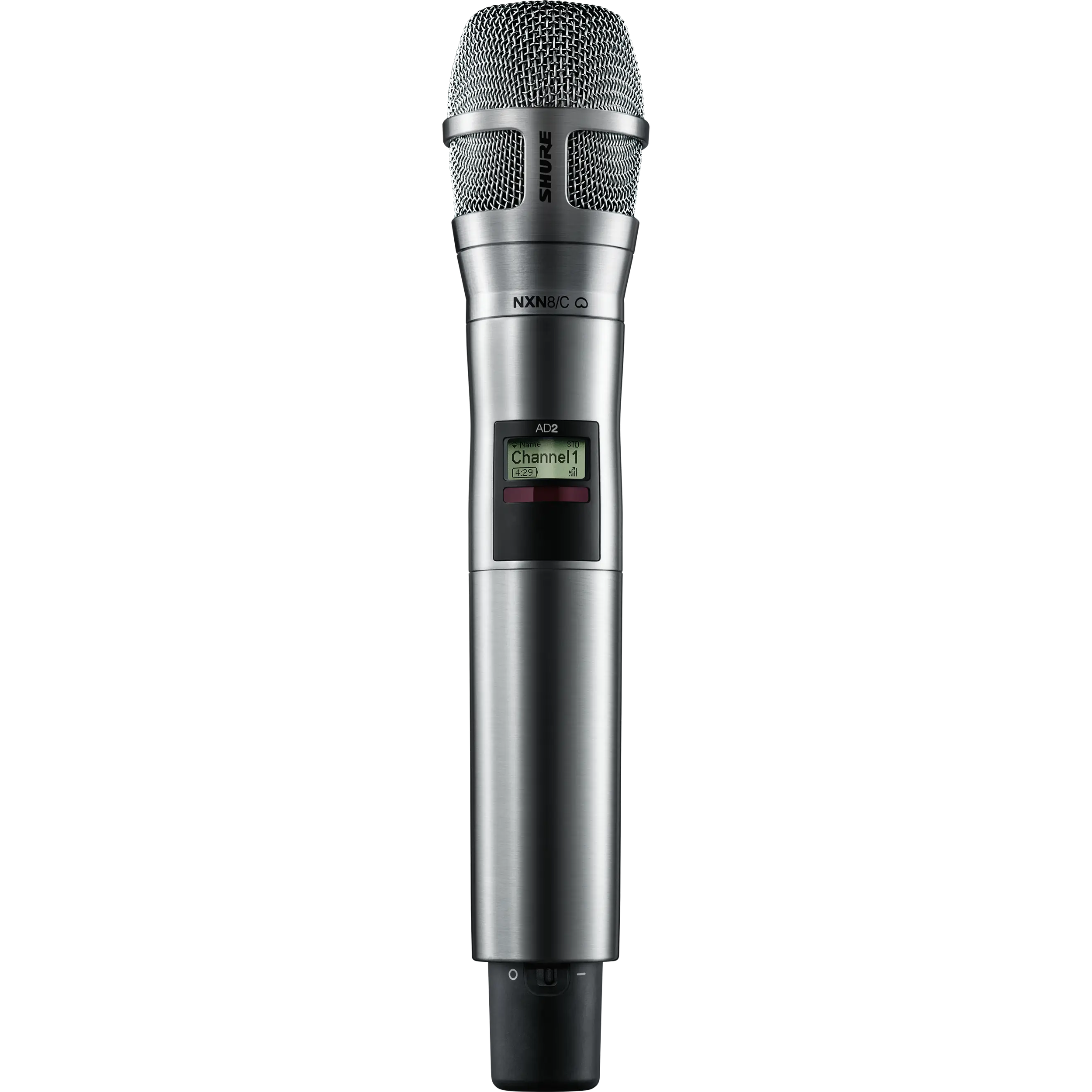 Shure AD Nickel Handheld Transmitter with Nexdyne 8C Microphone