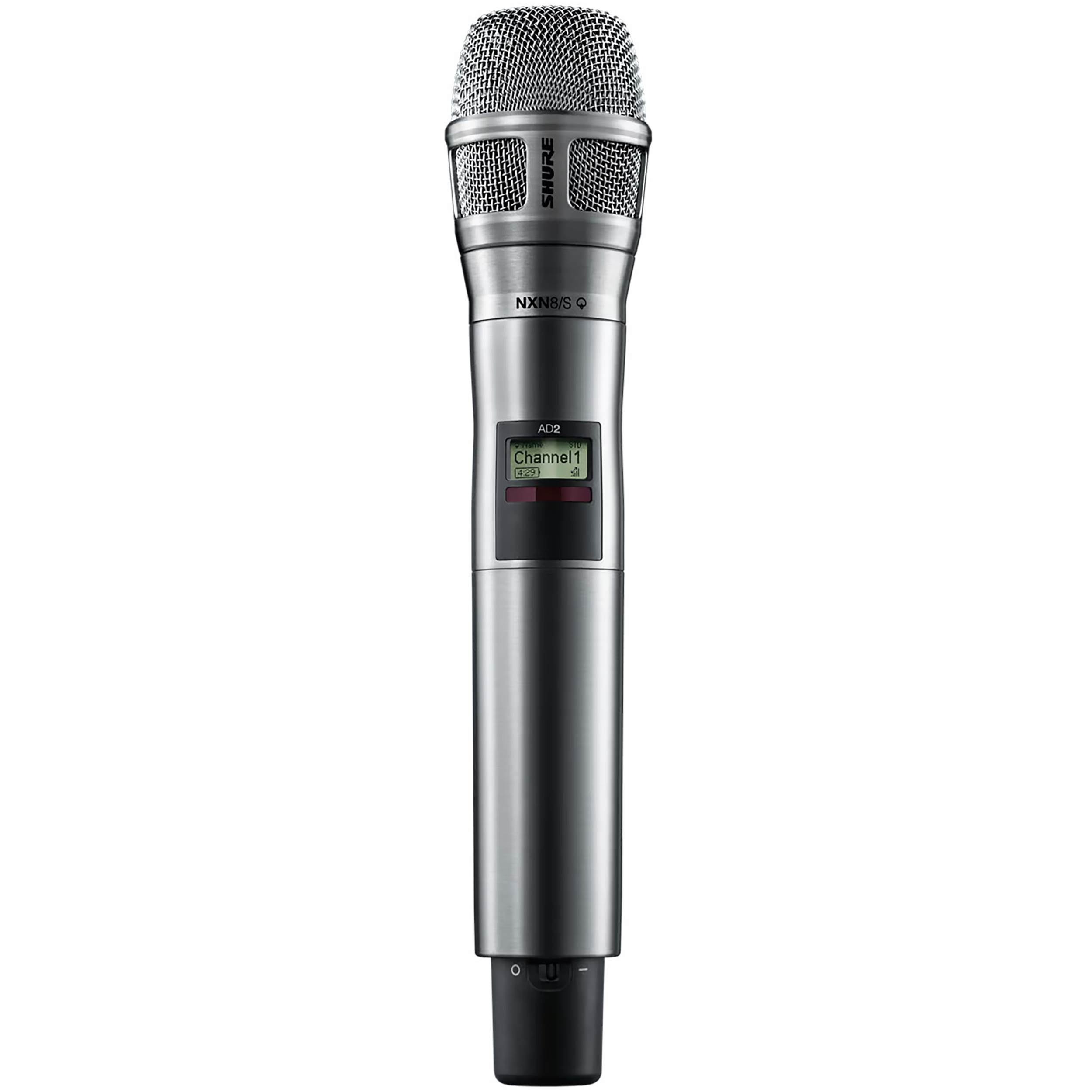 Shure AD Nickel Handheld Transmitter with Nexdyne 8S Microphone