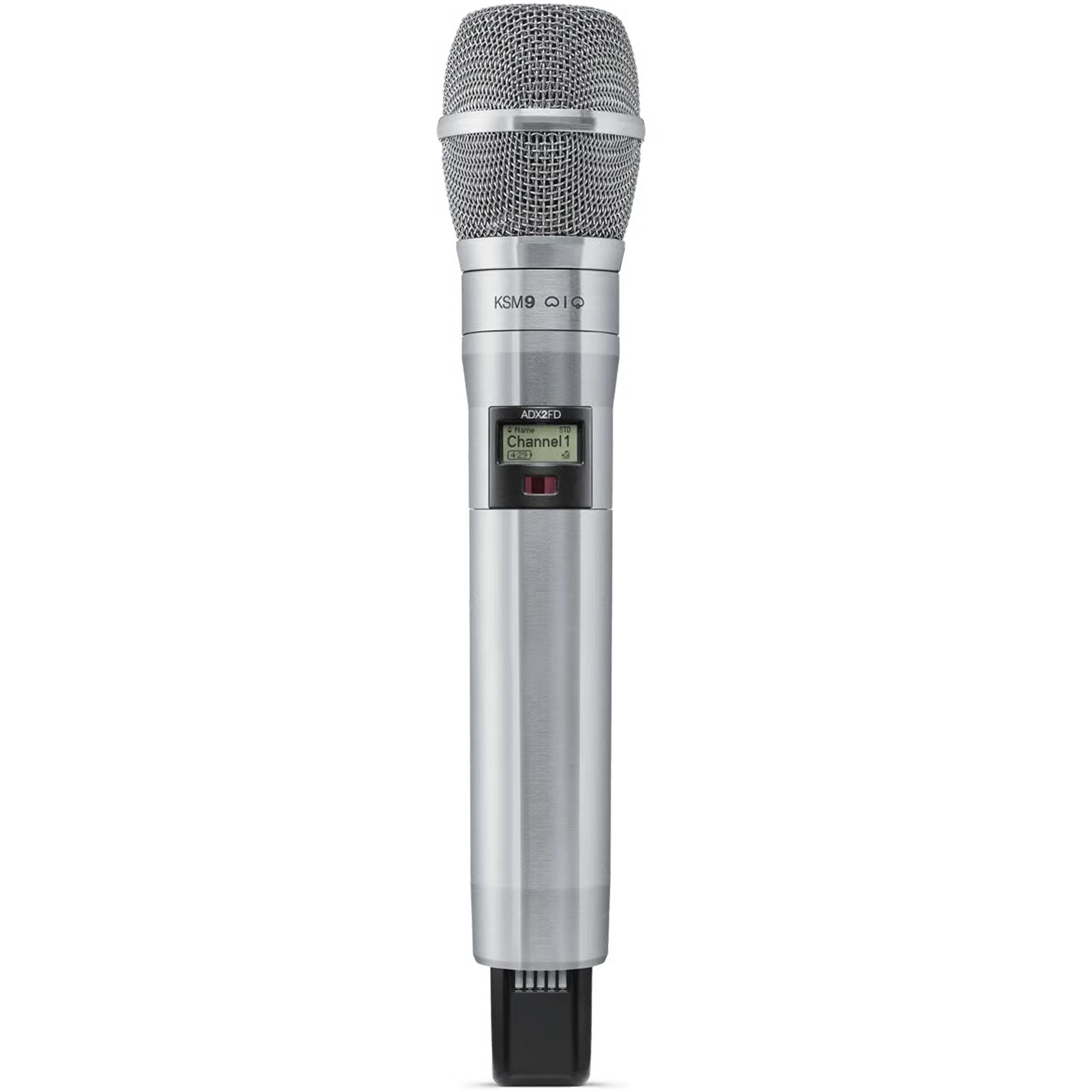 Shure Nickel ADX Frequency Diversity Handheld Transmitter with KSM 9 Microphone