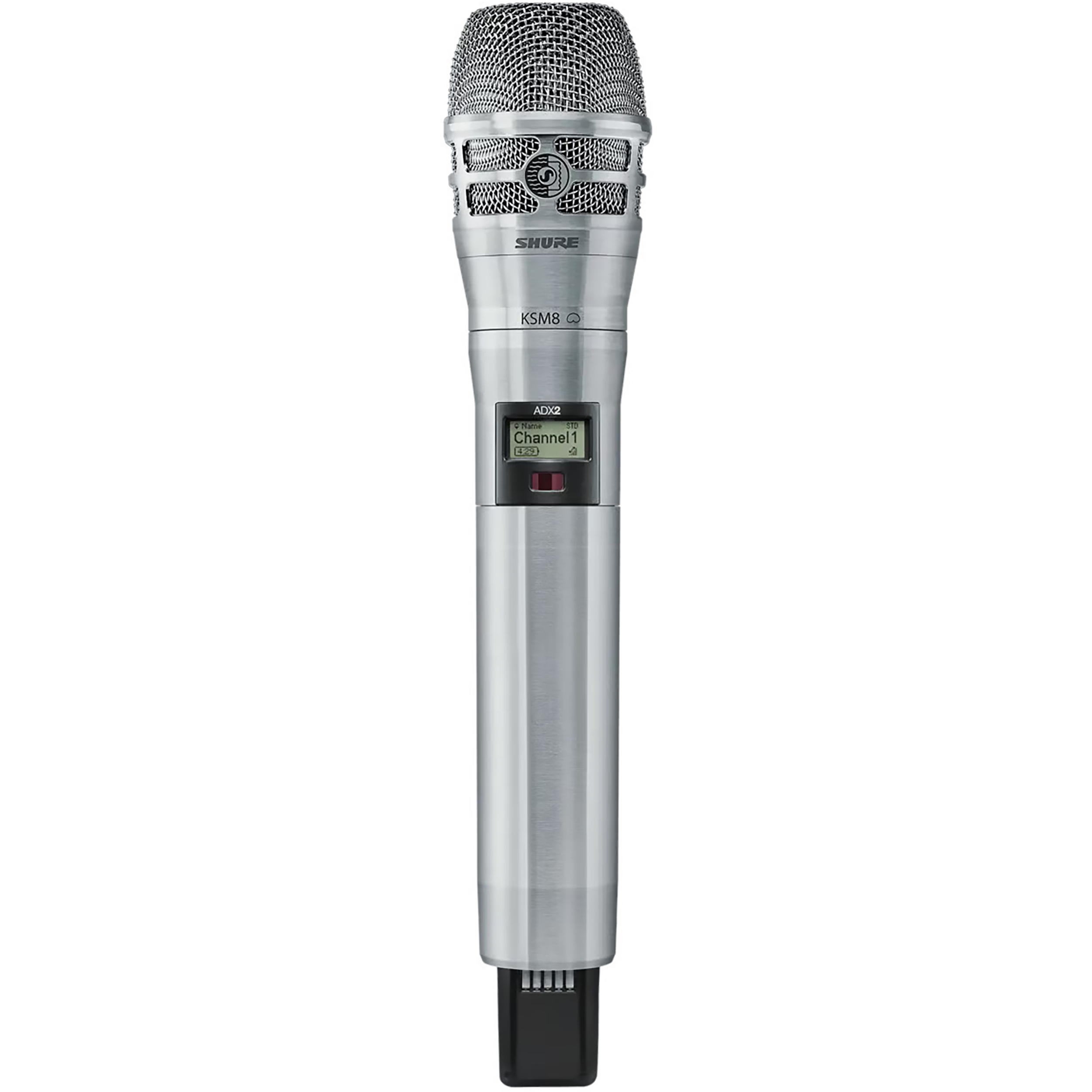 Shure Nickel ADX Handheld Transmitter with KSM 8 Microphone