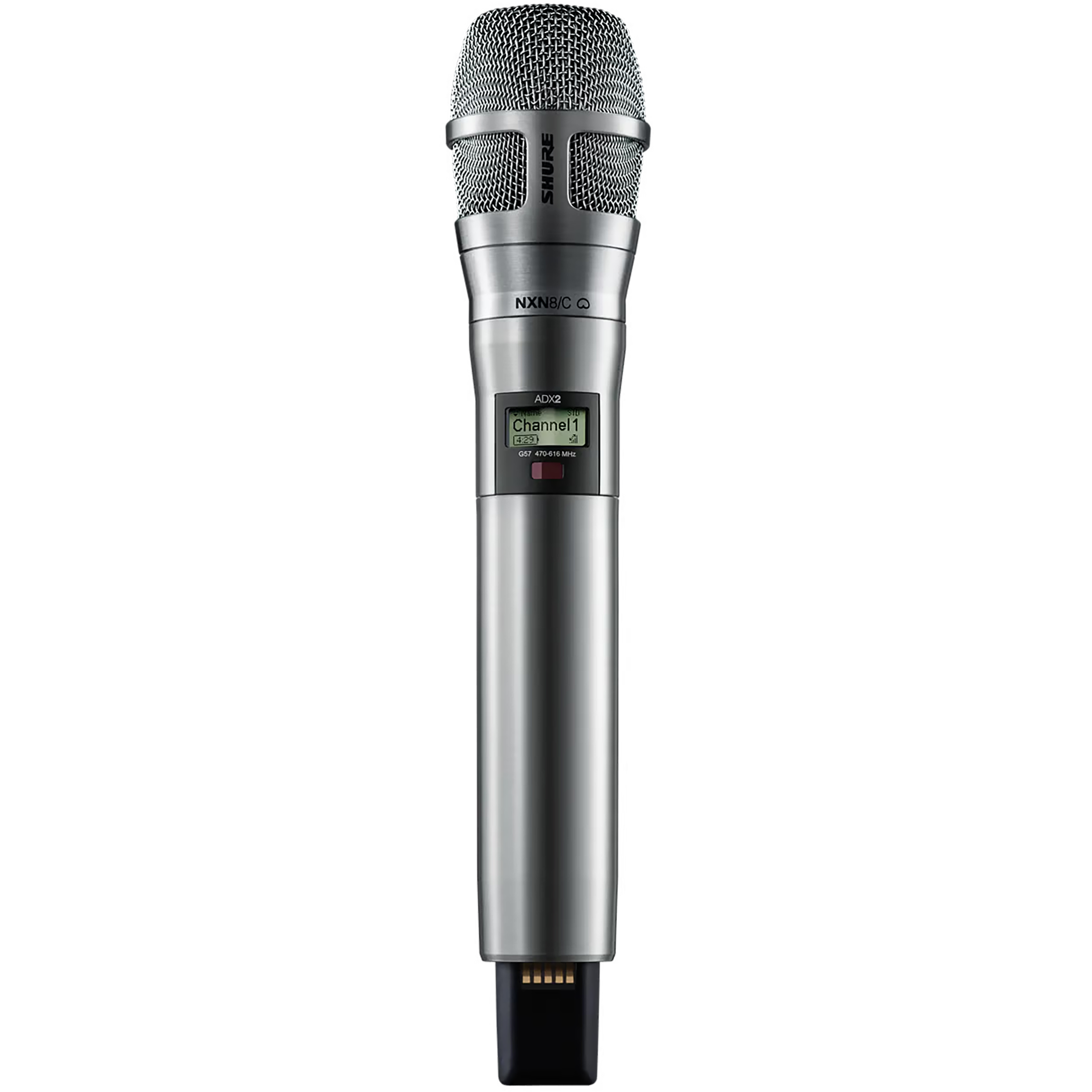 Shure ADX Nickel Handheld Transmitter with Nexdyne 8 Microphone