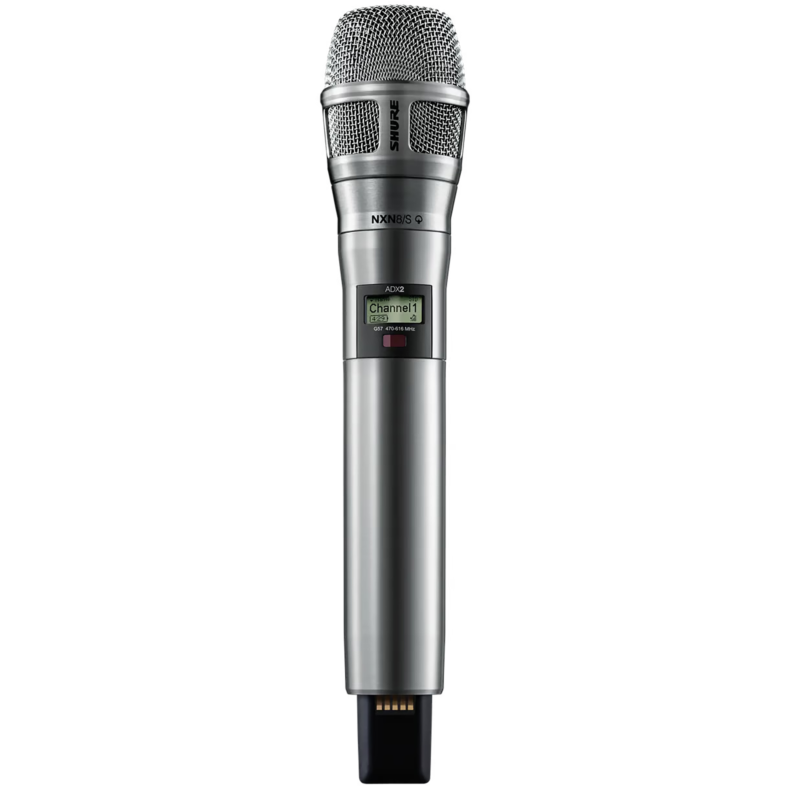 Shure ADX Nickel Handheld Transmitter with Nexdyne 8 Microphone