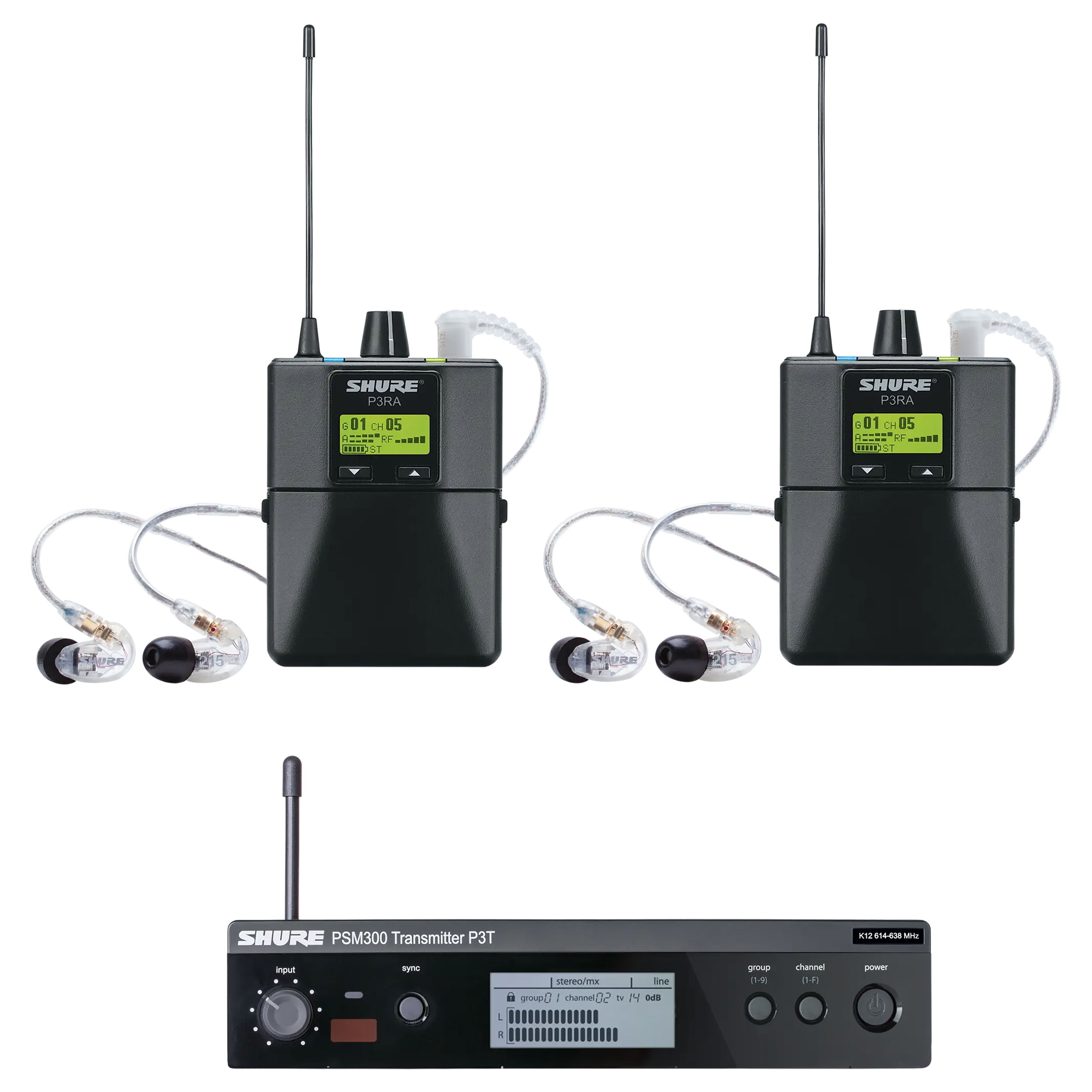 Shure PSM300 Pro Personal Monitor System with Dual Receivers