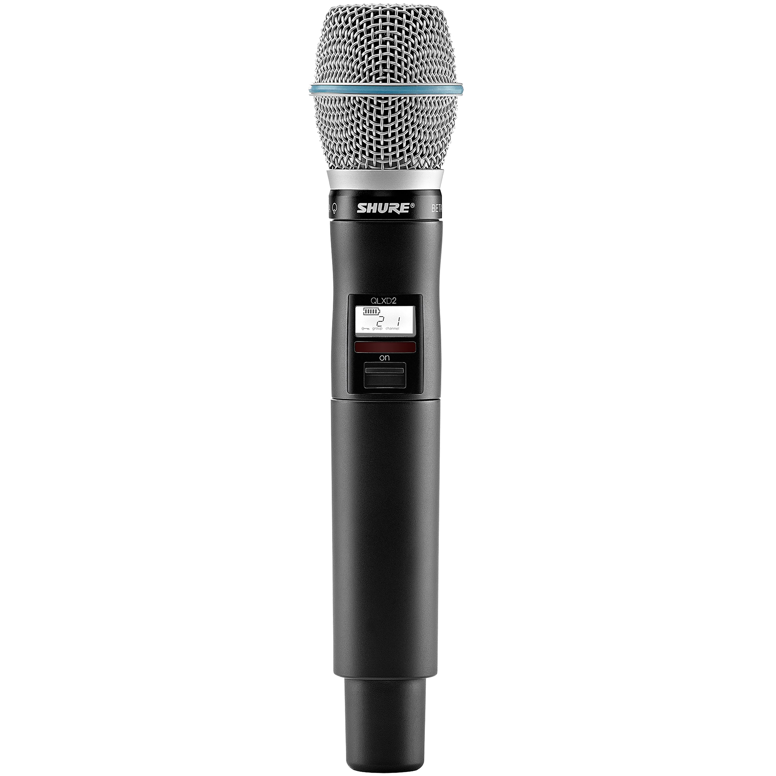 Shure QLX-D Handheld Transmitter with Beta 87 Microphone