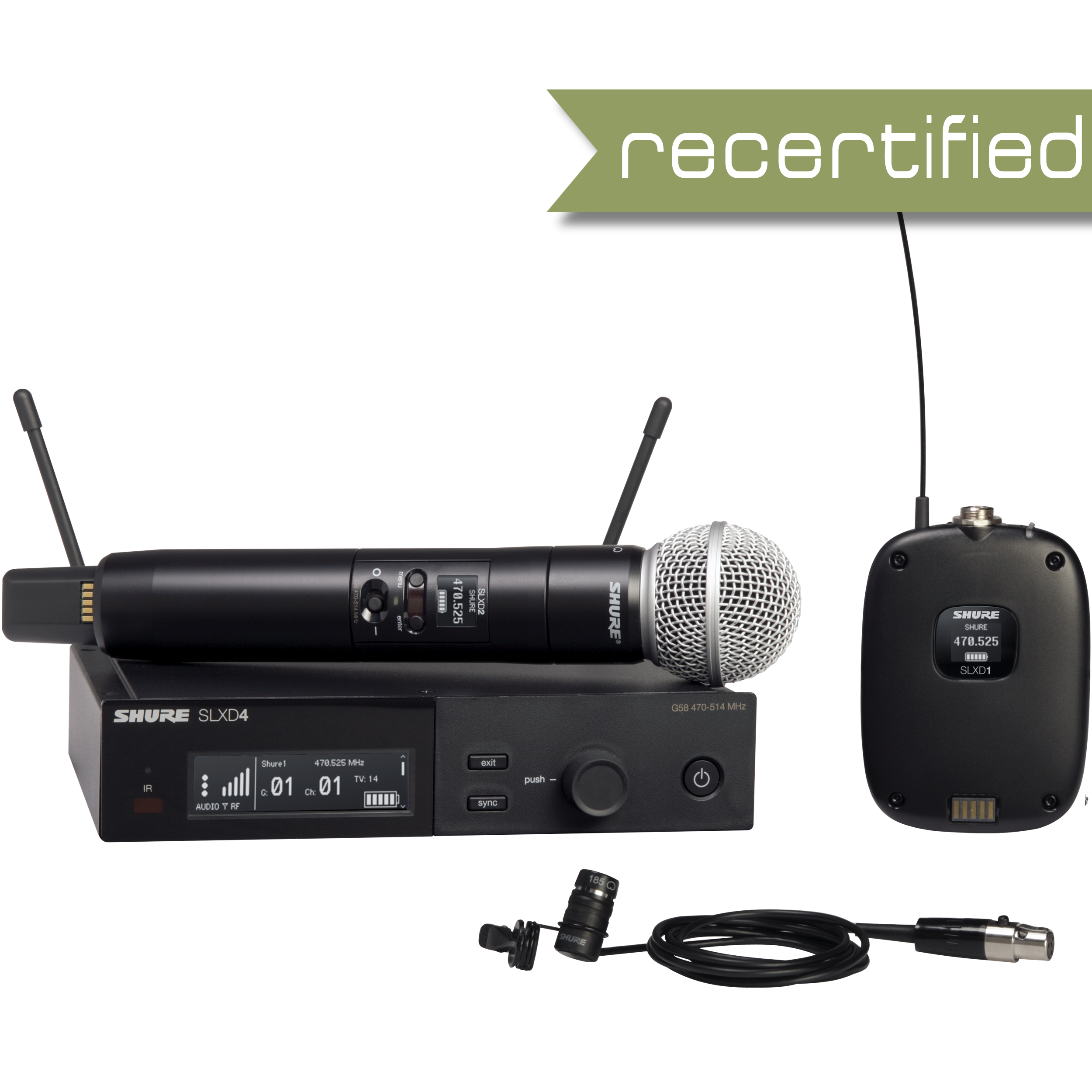 Shure SLX-D Wireless Combination System with SM58 Microphone and WL85