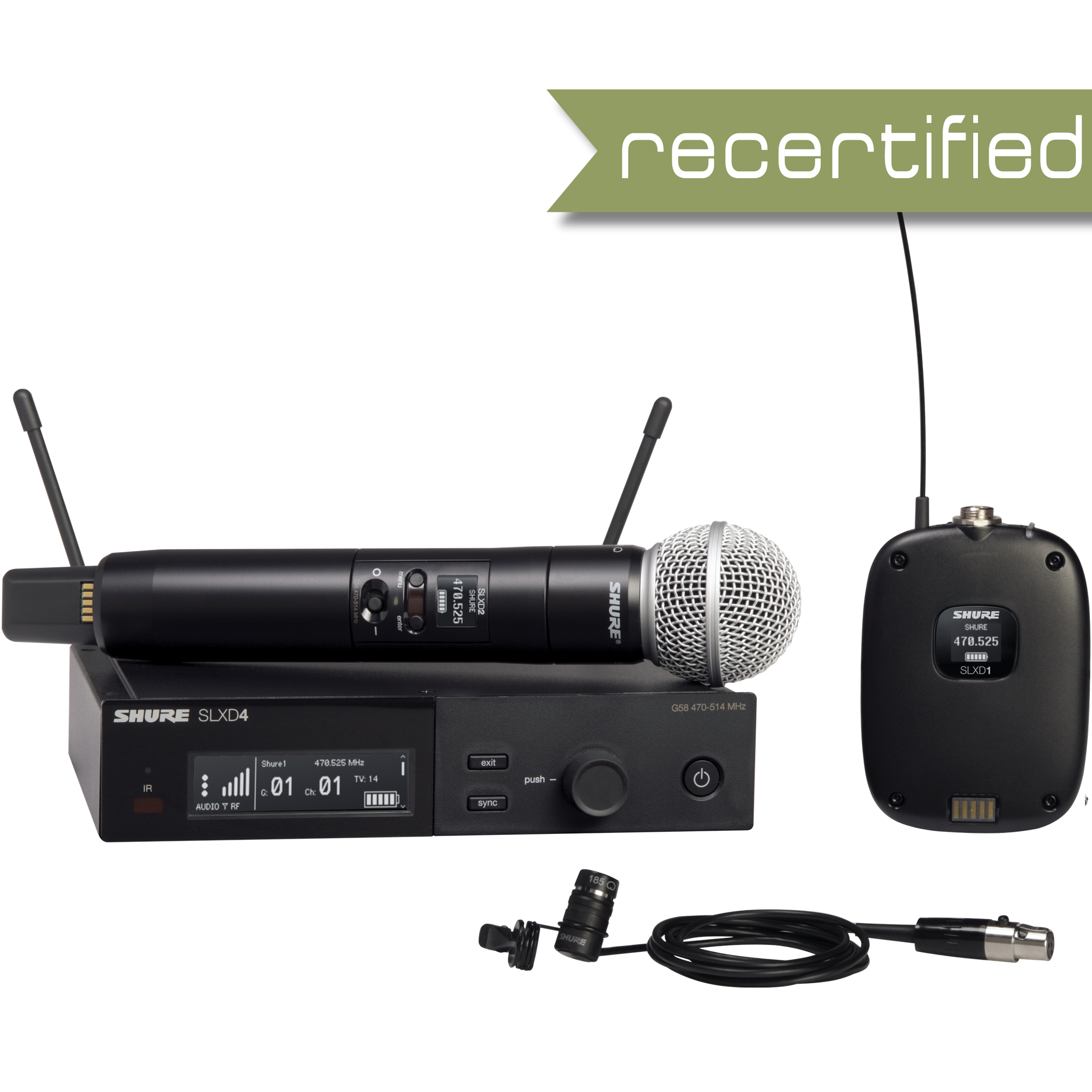 Shure SLX-D Wireless Combination System with SM58 Microphone and WL85