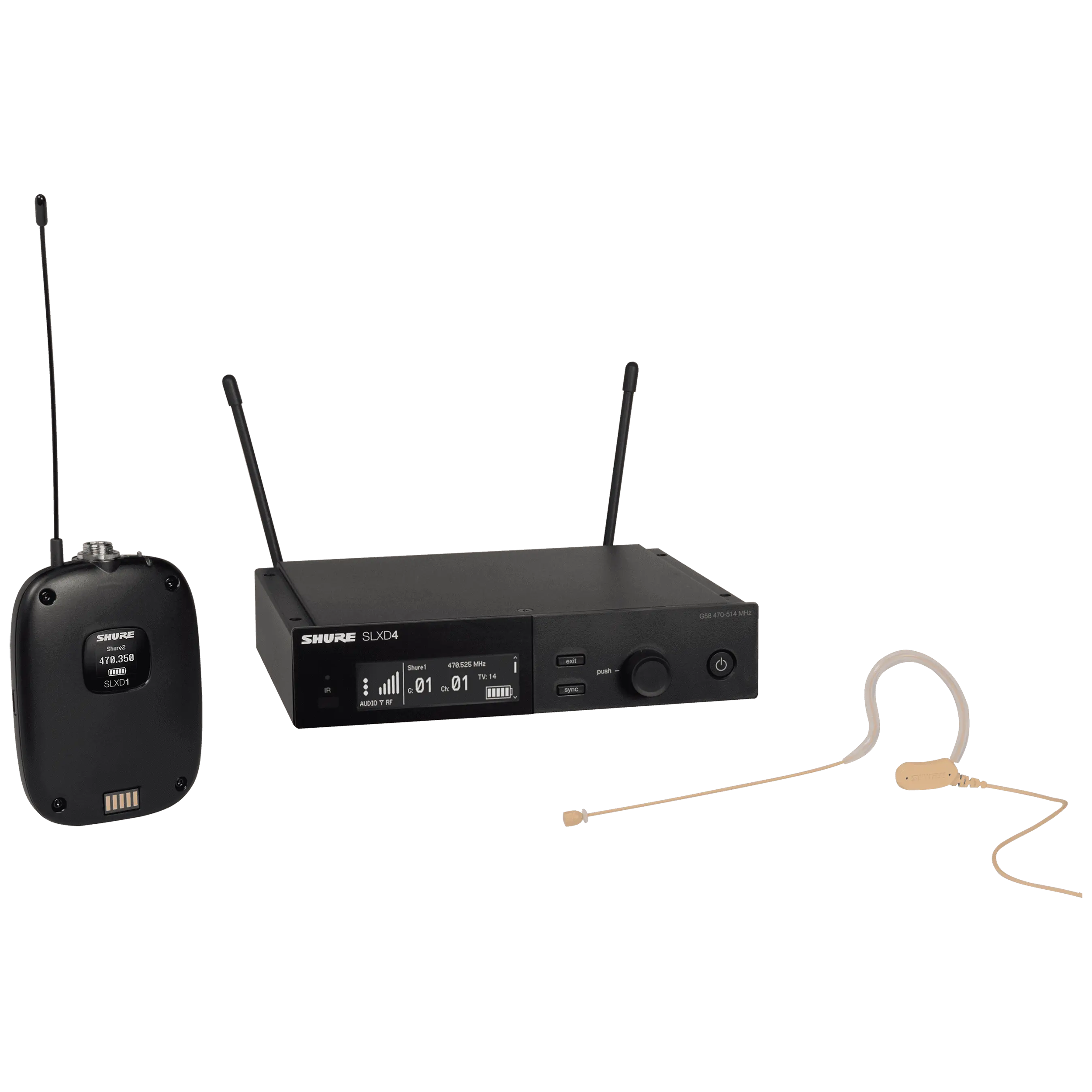 Shure SLX-D Wireless System with MX153 Earset Headworn Microphone