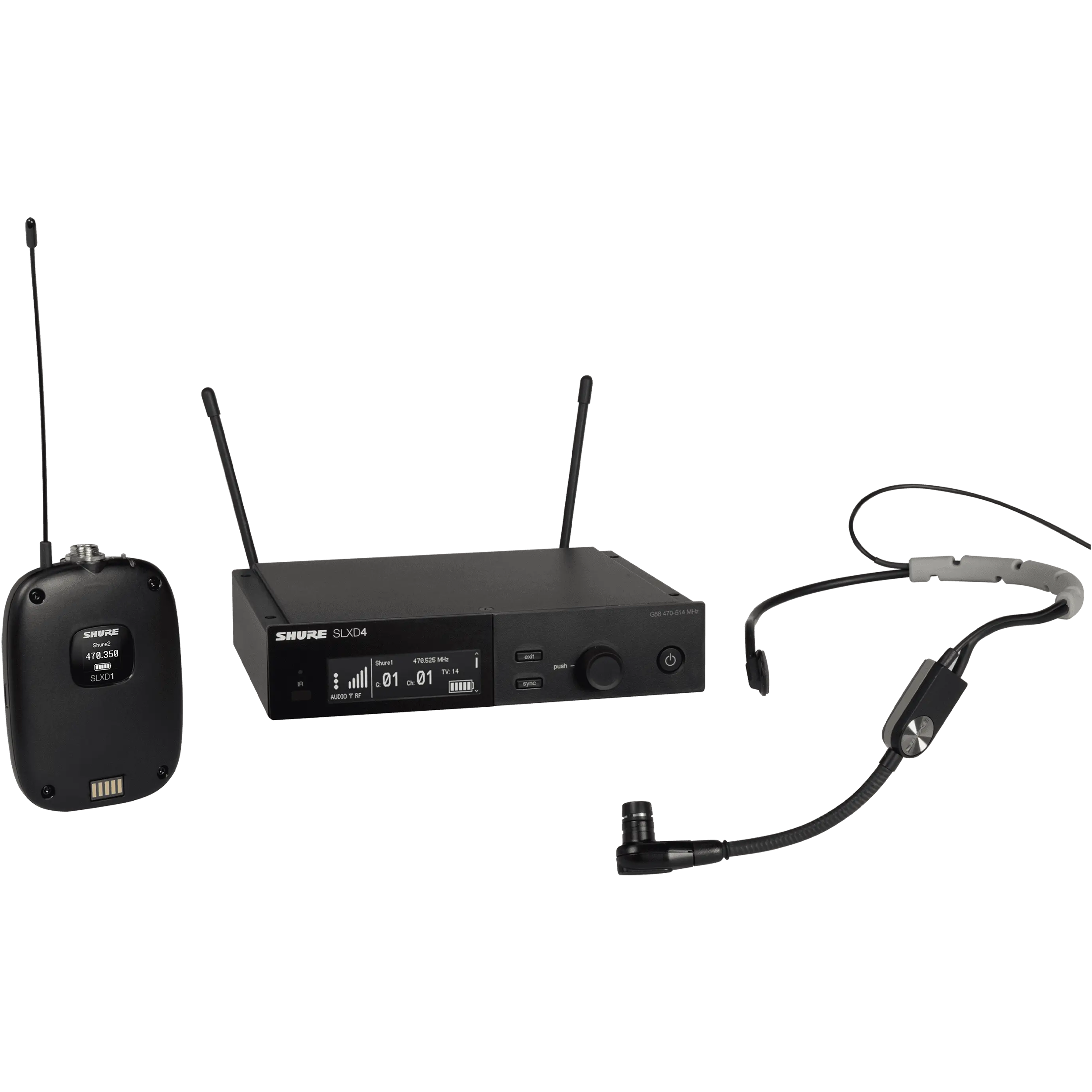 Shure SLX-D Wireless System with SM35 Headset Condenser Microphone