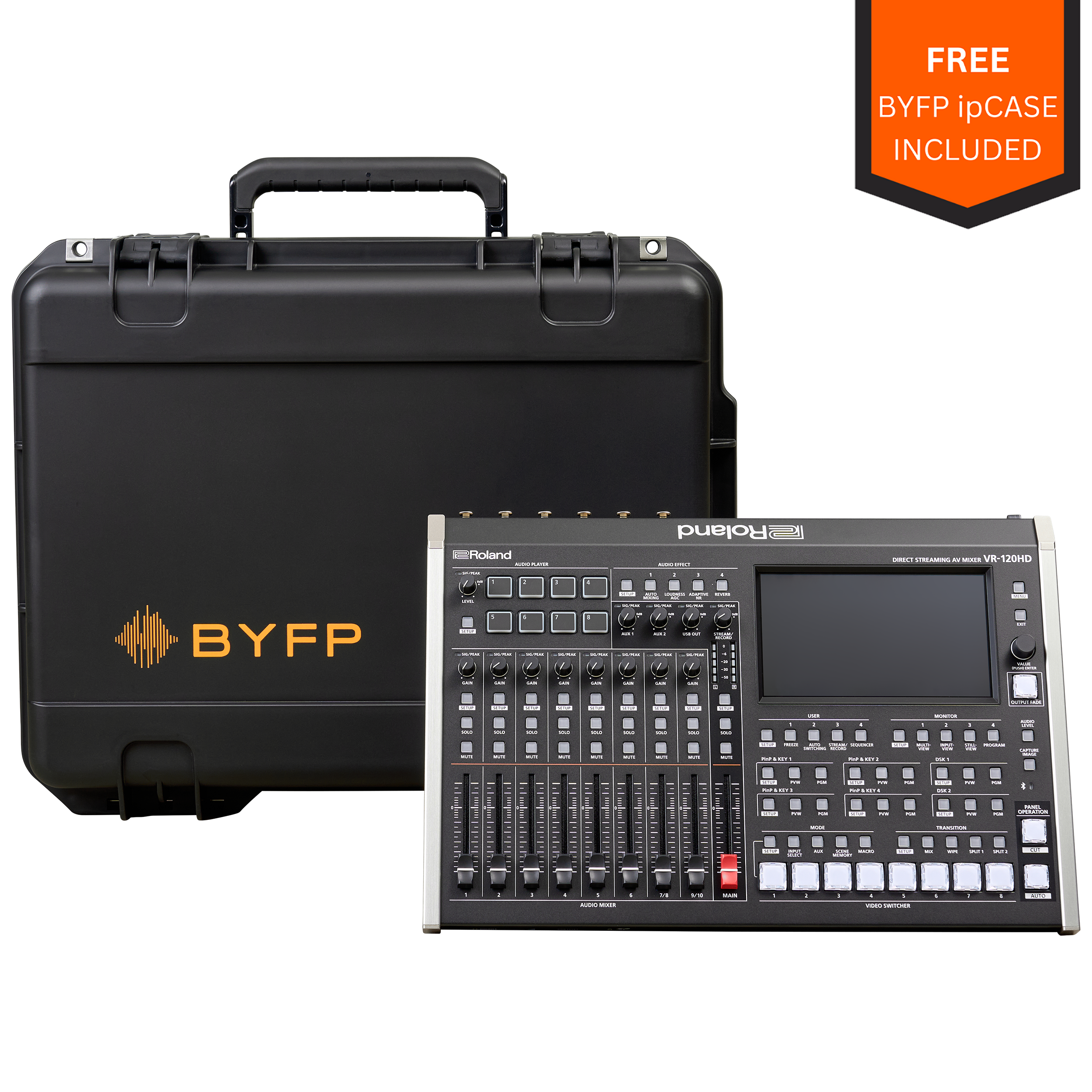 Roland VR-120HD tourPack with BYFP ipCase