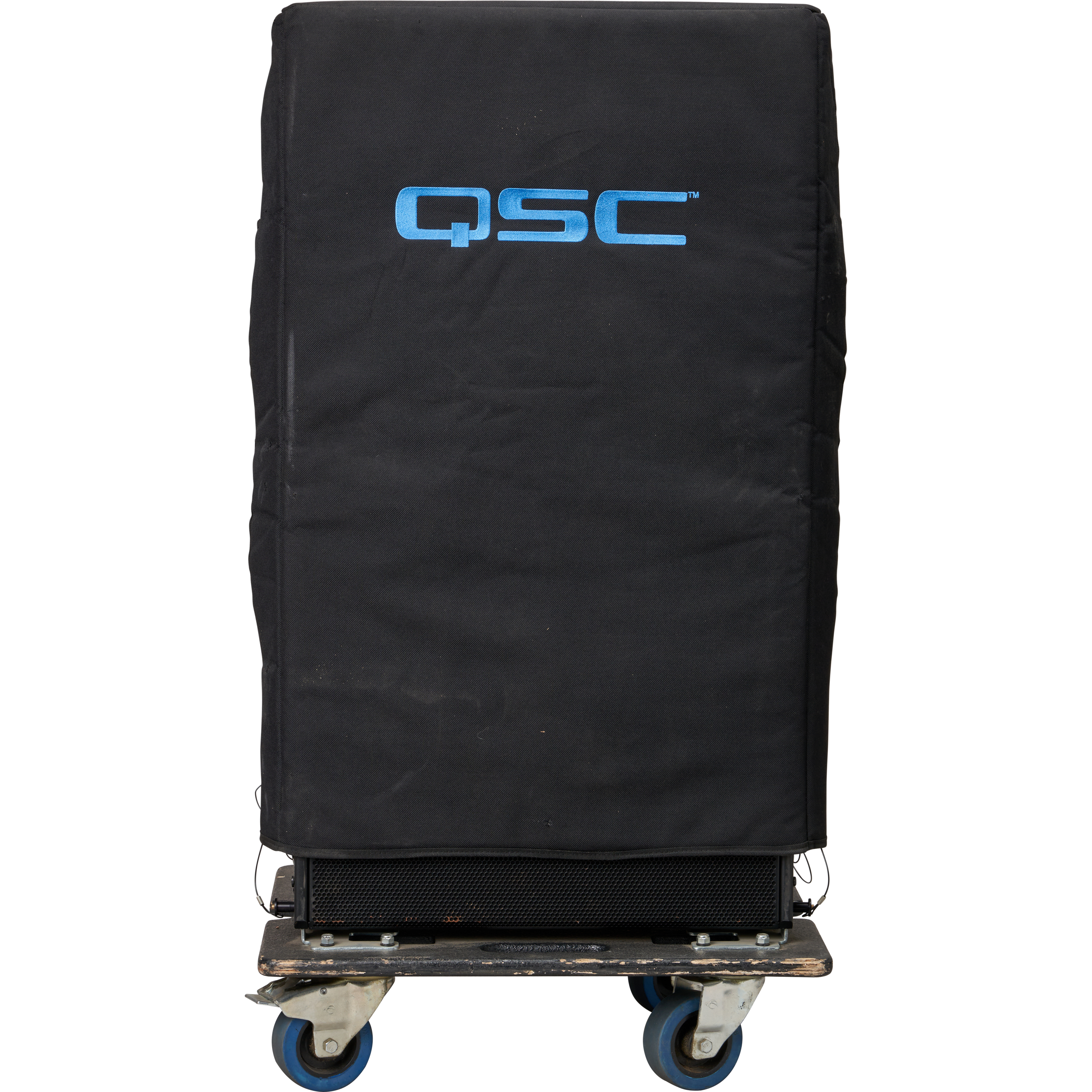 4-Pack QSC WL3082 Wideline 8 Loudspeaker with Cart and Cover (USED)